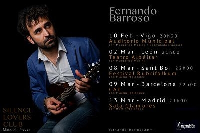 FERNANDO BARROSO lanza su nuevo disco SILENCE LOVERS CLUB. Gira y contratación abierta